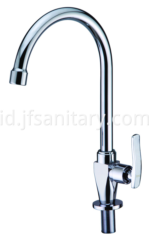 single cold water faucet